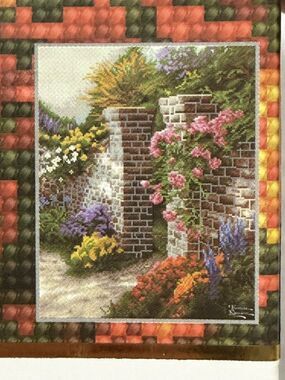 Diamond Dotz Diamond Art Kit ROUND Gems Thomas Kincaid The Rose Garden Full New